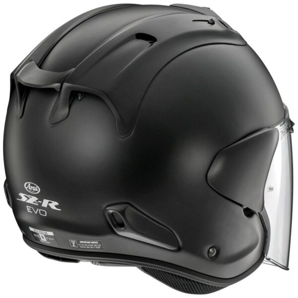 Casco Arai SZ-R VAS EVO - SOLID - Nero OPACO - immagine 3