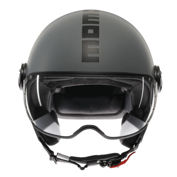 CASCO JET MOMO DESIGN FGTR CLASSIC E2206 - MATT GRIGIO/NERO - immagine 2