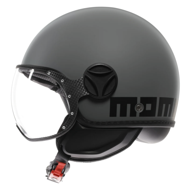 CASCO JET MOMO DESIGN FGTR CLASSIC E2206 - MATT GRIGIO/NERO - immagine 3