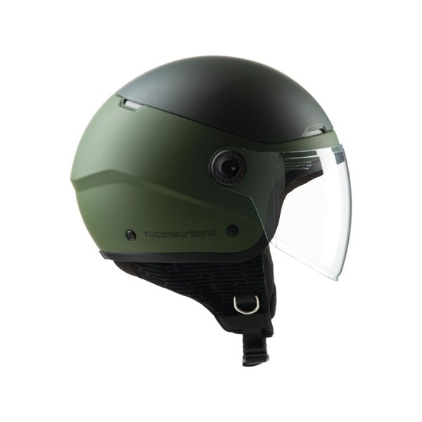 CASCO TUCANO DEMI-JET | EL POP 06 - VERDE MILITARE - immagine 6