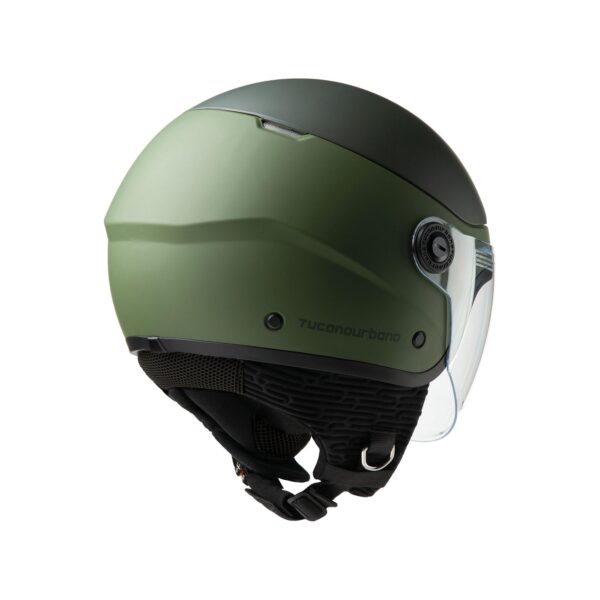 CASCO TUCANO DEMI-JET | EL POP 06 - VERDE MILITARE - immagine 5