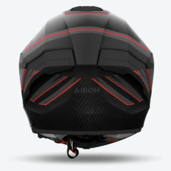 CASCO INTEGRALE IN FIBRA AIROH MATRYX SENTINEL ROSSO OPACO - immagine 3