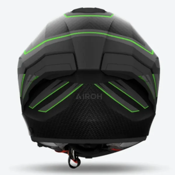 CASCO INTEGRALE IN FIBRA AIROH MATRYX SENTINEL VERDE OPACO - immagine 3