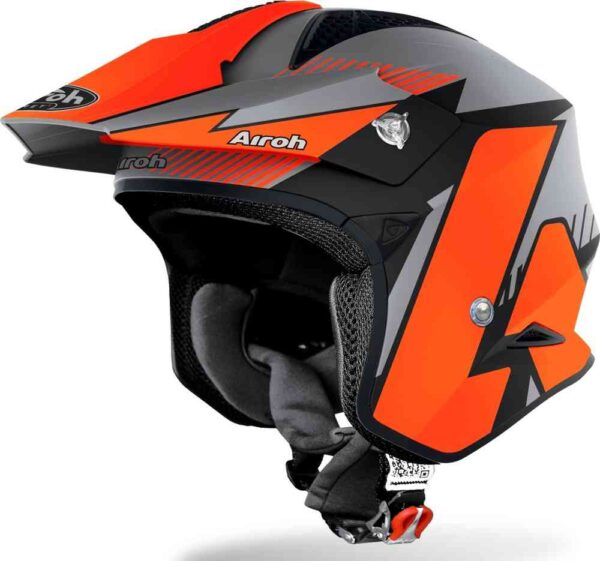 CASCO TRIAL AIROH TRR ORANGE GREY MATT