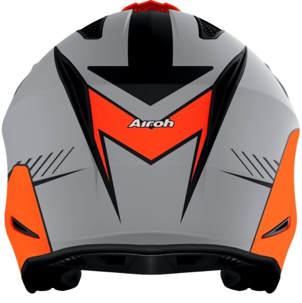 CASCO TRIAL AIROH TRR ORANGE GREY MATT - immagine 3