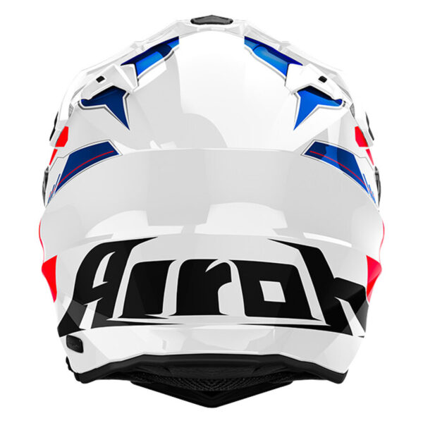 CASCO AIROH COMMANDER 2 REVEAL bianco blu rosso - immagine 2